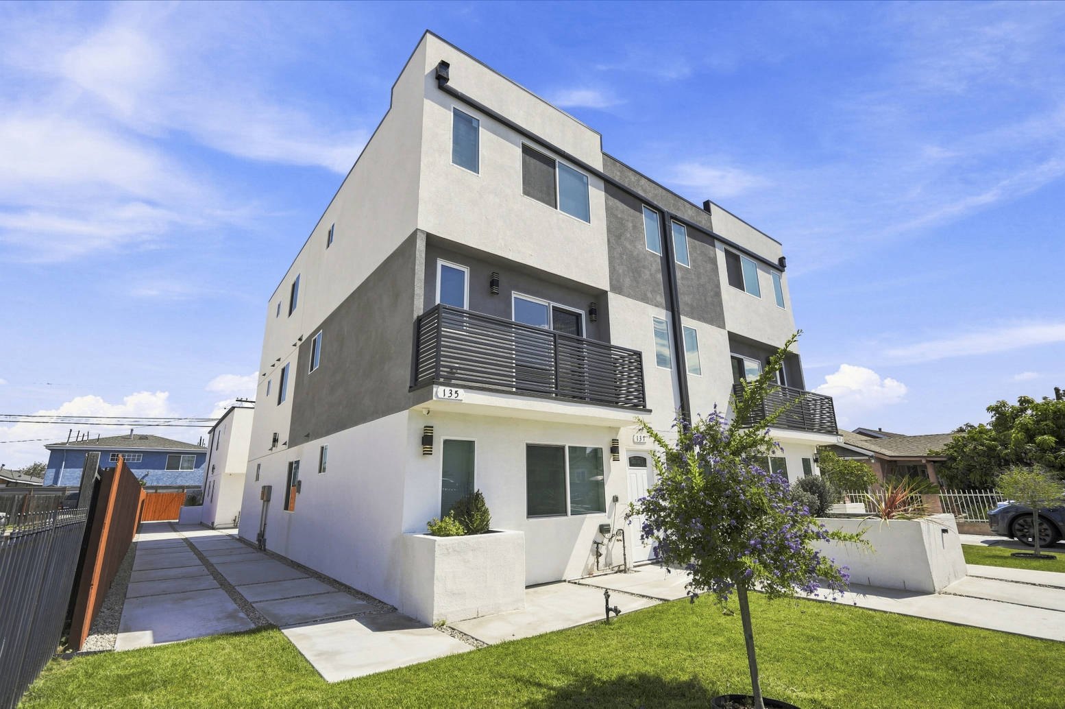 135 E. 119th Street, Los Angeles — new-construction fourplex
